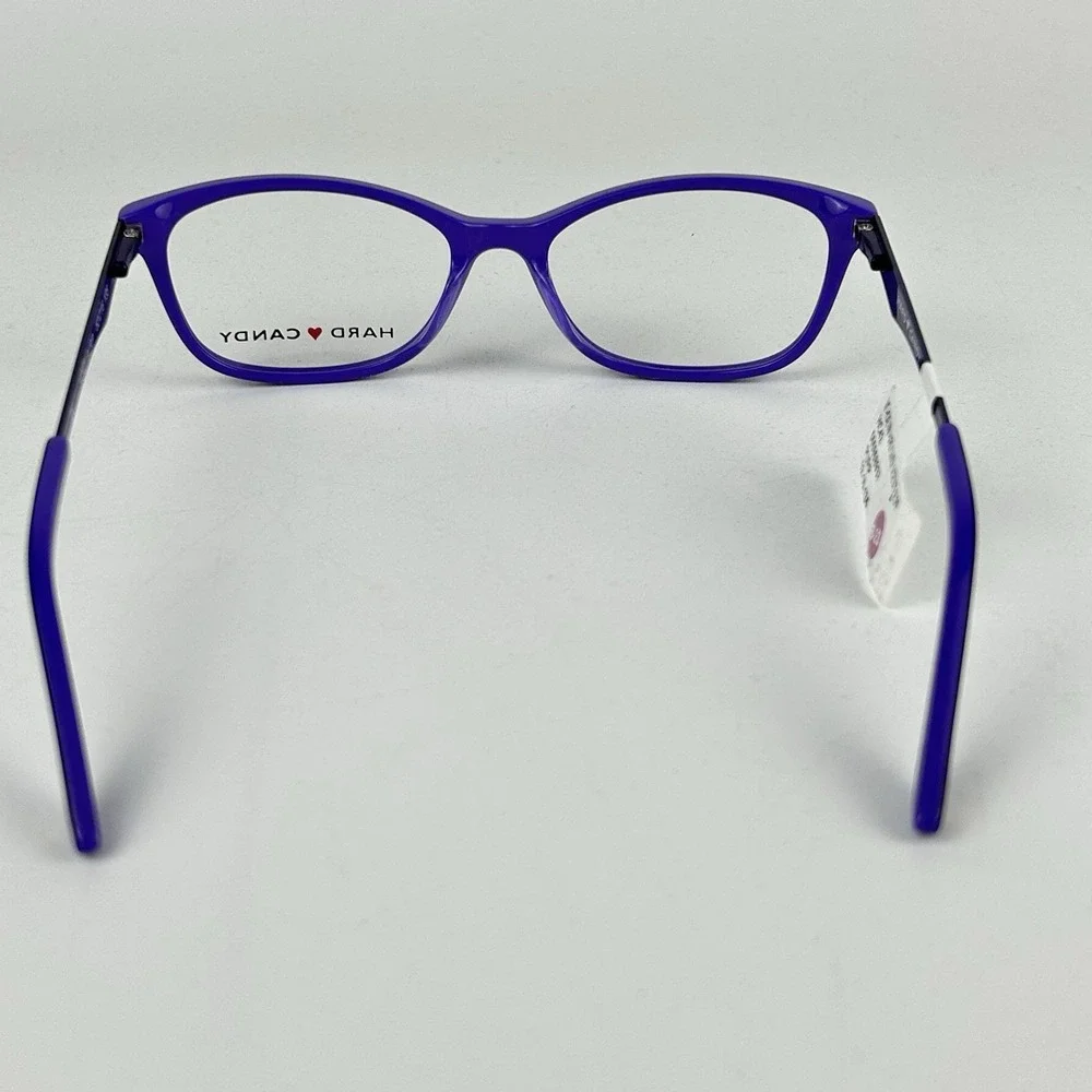 New Hard‎ Candy Women's HC42 Square Eyeglasses Frame Purple 52-16-135